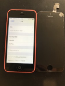 iPhone５c液晶画面交換